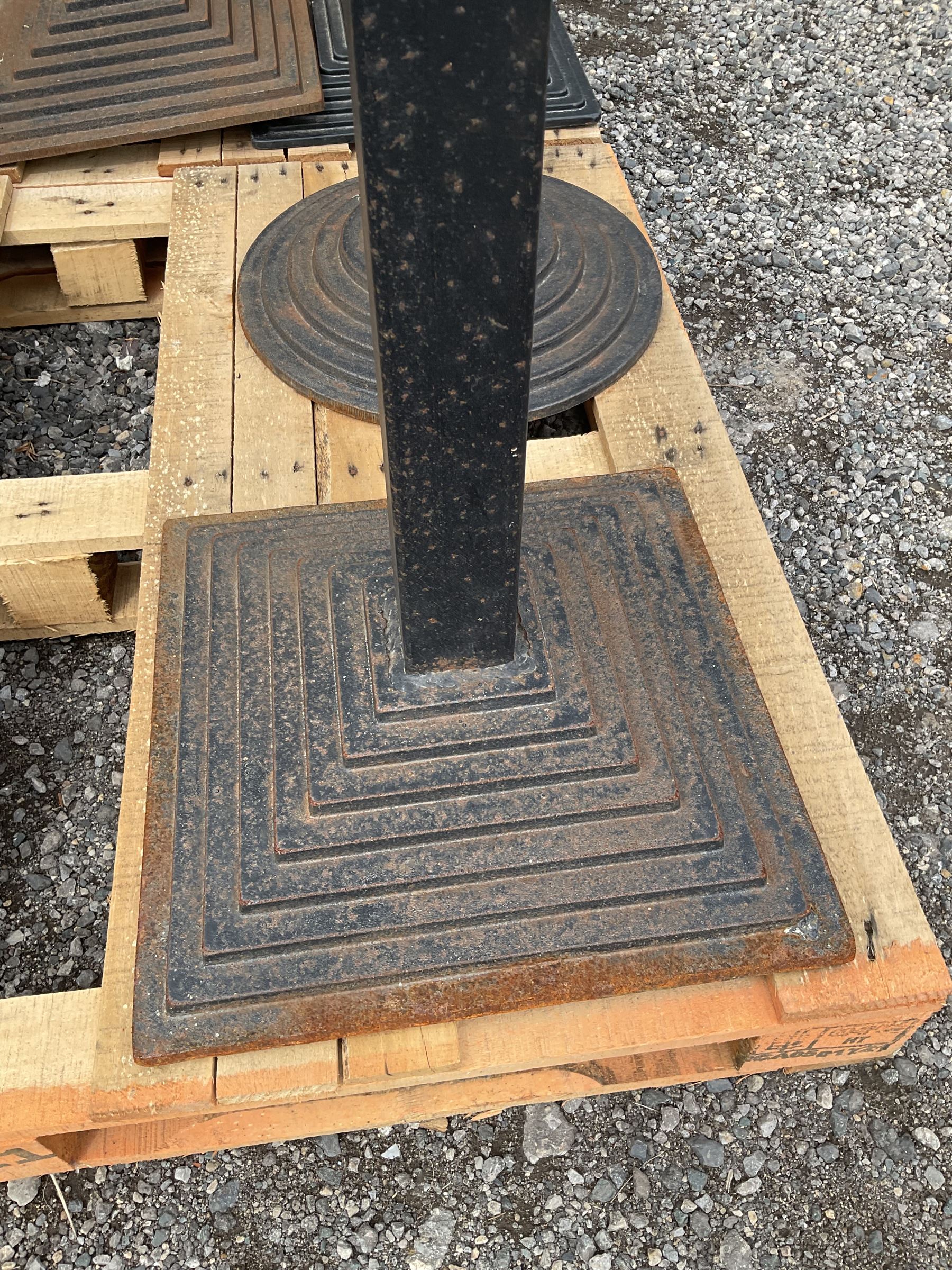 Set of ten metal table bases - THIS LOT IS TO BE COLLECTED BY APPOINTMENT FROM DUGGLEBY STORAGE, GREAT HILL, EASTFIELD, SCARBOROUGH, YO11 3TX