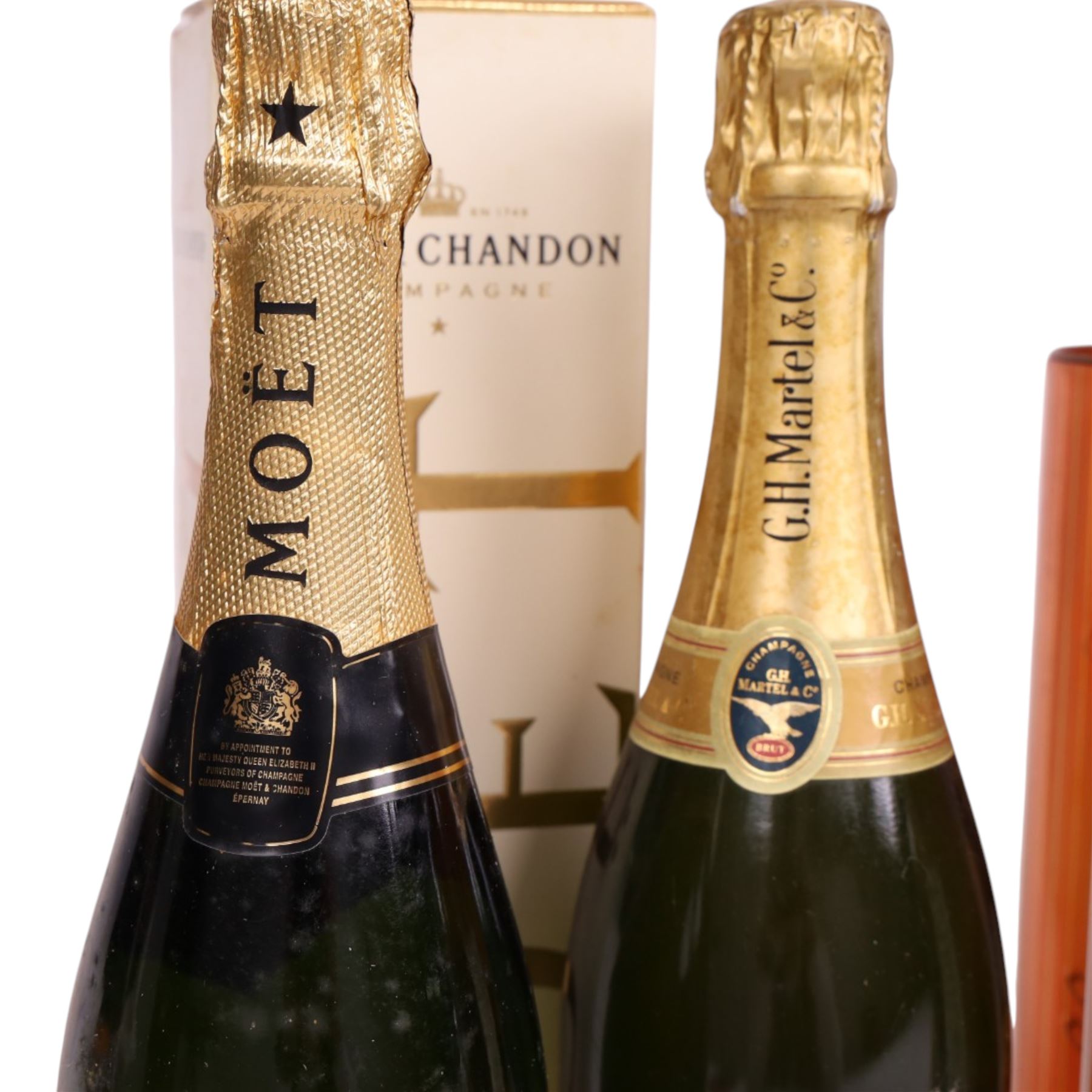 Mixed alcohol, including Moet & Chandon, Bols, Apricot Brandy etc  verious contents and proof 