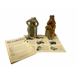 Pair of Bugaboos figures of Frank and Edna with paperwork