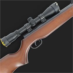 Spanish Gama CF-20 .177 air rifle, with AGS Airgun Sport Cobalt Redi-Mount 1/2 Mil-Dot 3.9...