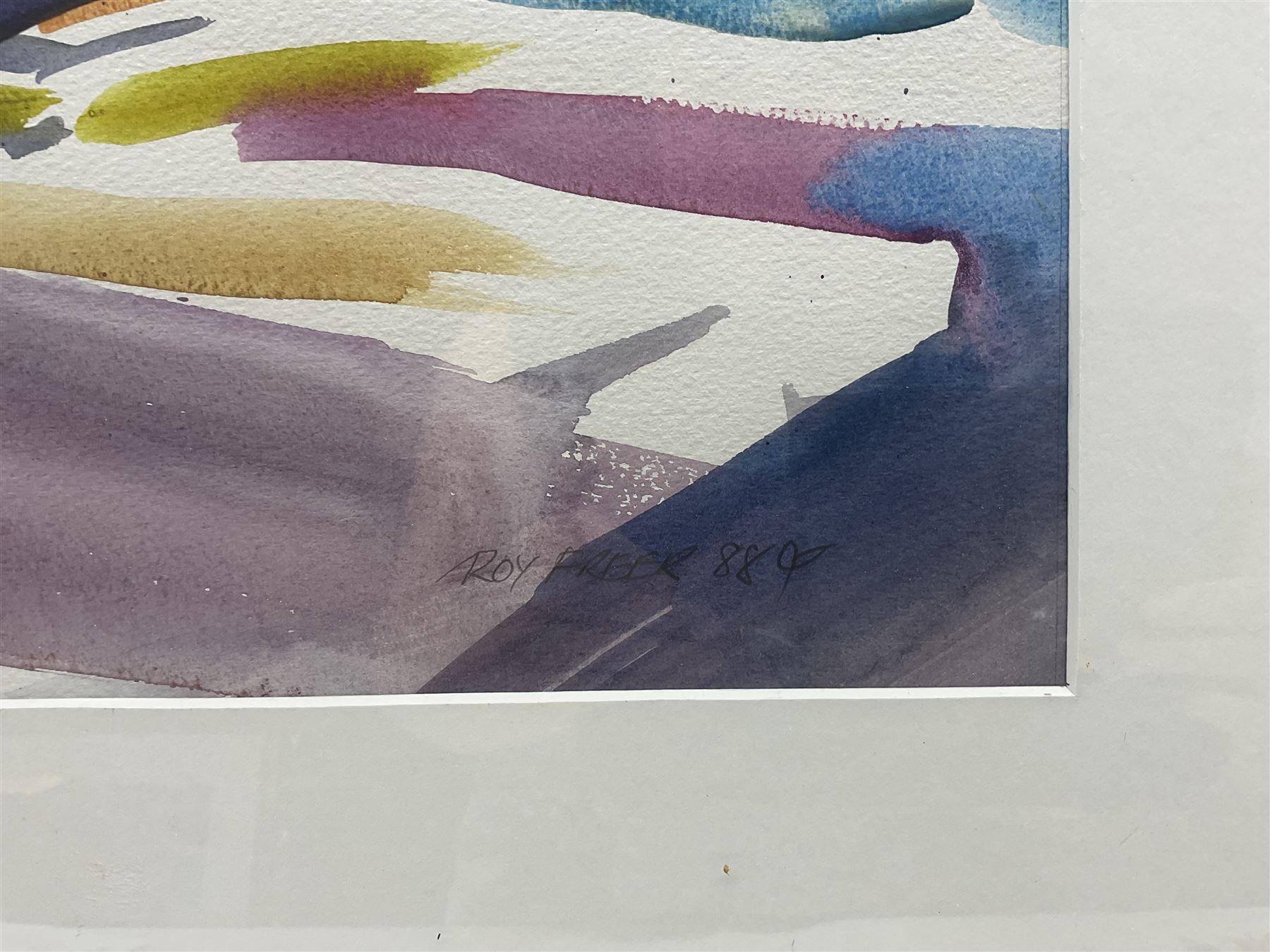 Roy Freer (British 1938-): 'Brown Jug/Wild Bunch', watercolour signed and dated '88, titled verso 57cm x 46cm 