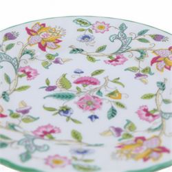 Minton Haddon Hall tea wares, including cake stand, eight cups and saucers, salt and pepper, etc 