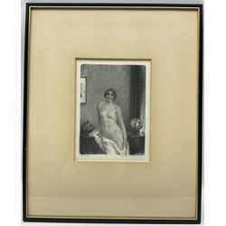 Stanley Cursiter CBE RSA (Scottish 1887-1976): 'A Nude', monochrome lithograph on Japan paper signed and titled in pencil pub. 1915, 24cm x 17cm