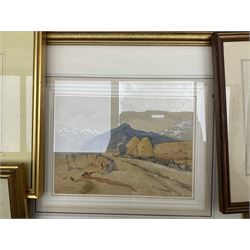 Collection of original watercolours, artists to include Joseph Haslam Hawkswoth (British 1827-1908), Norman Wilkinson, Moffat Peter Lindner (British 1852-1949), Albert Charles Dodds, Miller Smith etc (13)