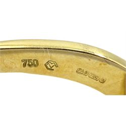 Victor Mayer for Faberge pair of 18ct gold diamond and blue enamel anchor cufflinks, limited edition No.16/1000, stamped 750, boxed with certificate