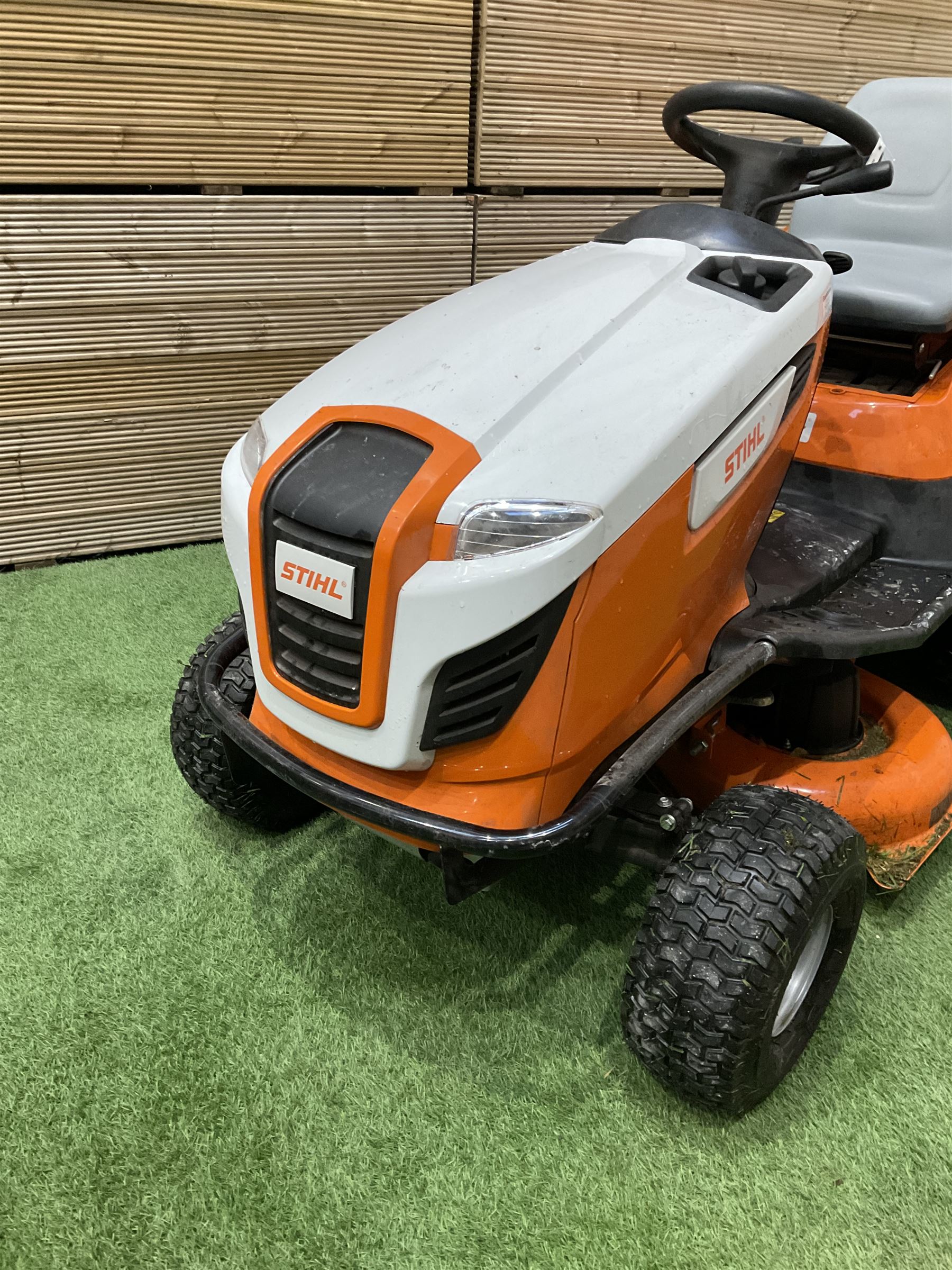 Stihl RT5097 petrol ride on lawnmower, 3 years old - THIS LOT IS TO BE COLLECTED BY APPOINTMENT FROM DUGGLEBY STORAGE, GREAT HILL, EASTFIELD, SCARBOROUGH, YO11 3TX