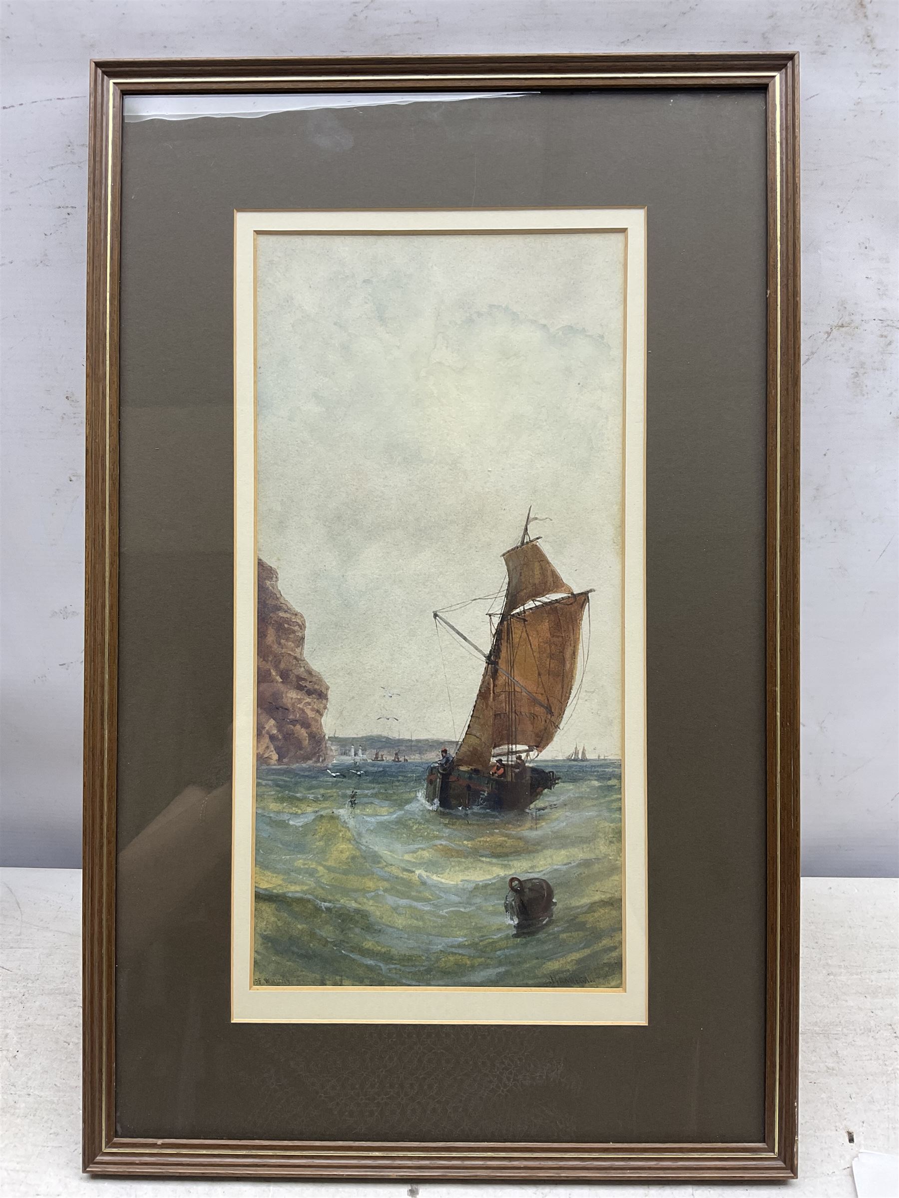John Francis Branegan (British 1843-1909): 'After a Storm' 'Salmon Fishing' 'Near Sunderland' and other Coastal Views, six watercolours signed and variously titled, largest 20.5cm x 44cm (6)