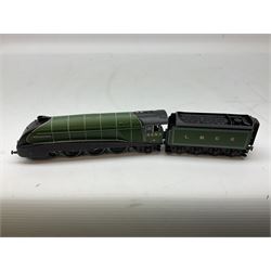 Hornby '00' gauge - Class P2 2-8-2 locomotive 'Cock O' The North' no. 2001, Class A4 4-6-2 locomotive 'Woodcock' no. 4493, Class A4 4-6-2 locomotive 'Golden Eagle' no. 60023 and Merchant Navy Class (Original) 4-6-2 locomotive 'Channel Packet' no. 21C1, all DCC ready (4)