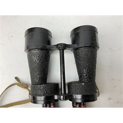 Pair of Bausch & Lomb U.S.A. 30mm binoculars and a pair of WWII period Bino Prism No.5 MKV 7X binoculars dated 1944 (2)