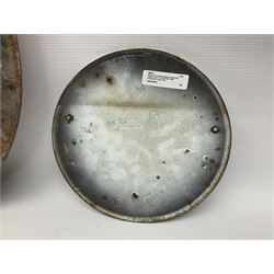 Ward Bros Sherburn Malton enamel sign, together with a Scarborough Hotels Association enamel sign, Malton sign D46cm 