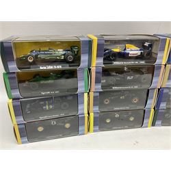 Thirty-one Atlas Editions Grand Prix Legends of Formula 1 series die-cast models, all boxed with booklets (31)