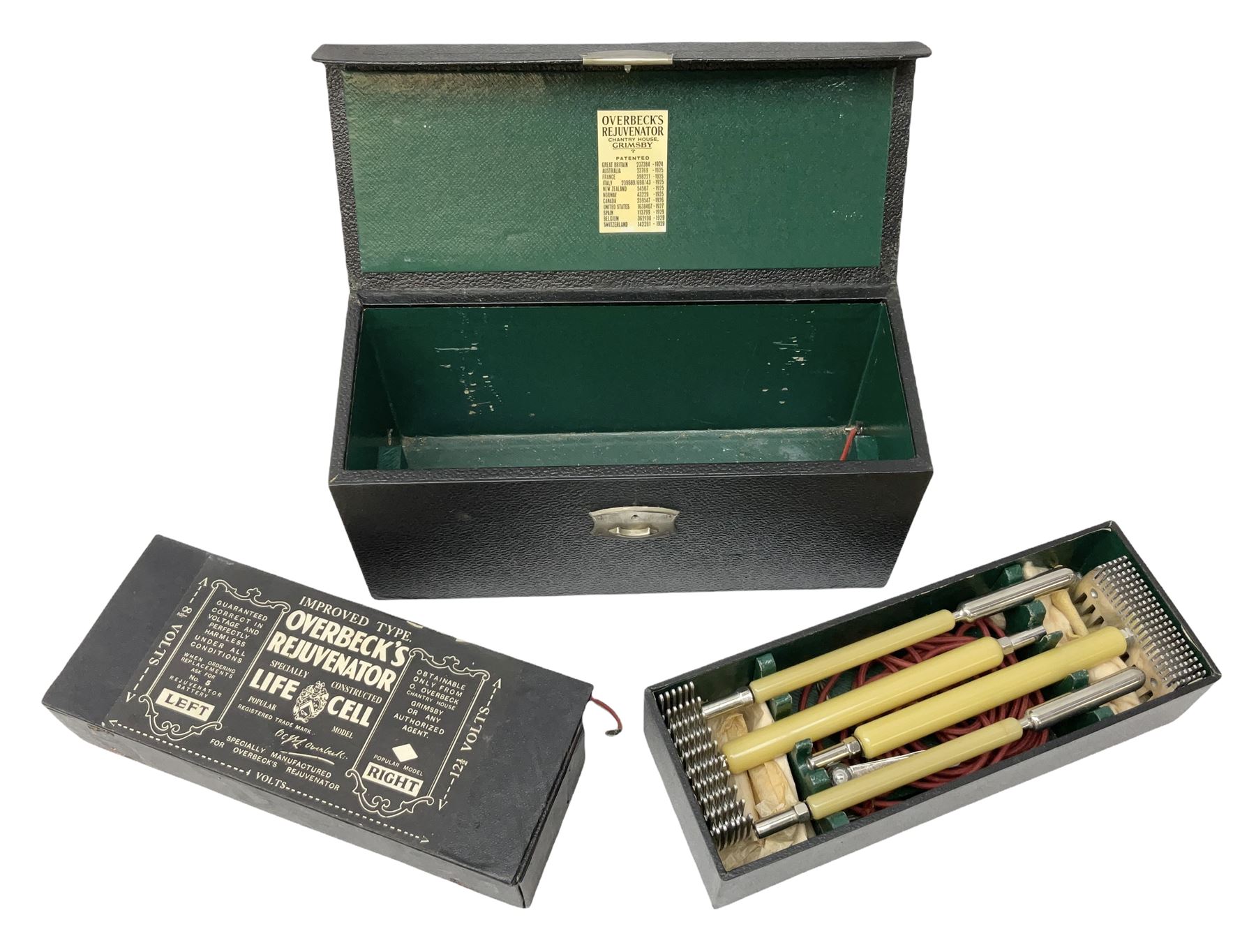 1930s Overbeck Rejuvenator housed in fitted case, by Overbeck, Chantry House, Grimsby, 1930's