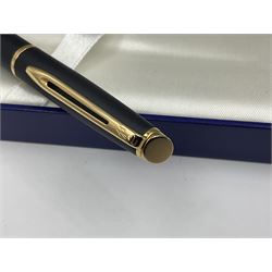 Waterman Hemisphere fountain pen and matching ballpoint pen, both in presentation boxes