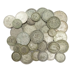 Approximately 370 grams of pre 1947 Great British silver coins including King George VI 1937 crown etc