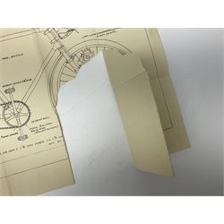 Instructions For Armourers - 1931 folder of nineteen folding plans for various weapons and military bicycles