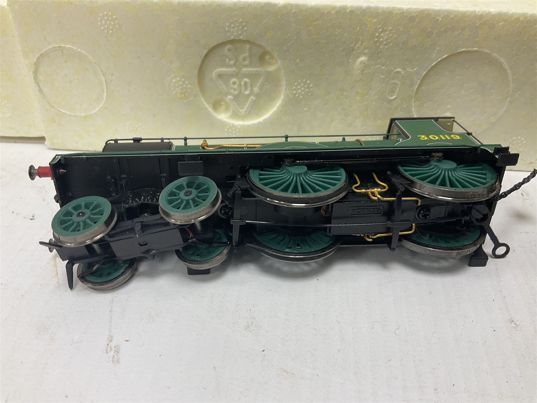 Hornby ‘00’ gauge - Class T9 4-4-0 locomotive Collector Centre Special 118/1200 no.30119 in BR green; Class 06 2-8-0 locomotive no.7675 in LNER black; West Country Class 4-6-2 locomotive ‘City of Wells’ no.34092 in BR green; in original boxes (3) 