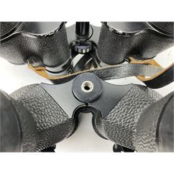 Eleven cased pairs of binoculars, to include Omiya 8x30, Tasco, Esde-Optik 8x40 Weitwinkel, Chinon 10x50 Field. Aico Rapide 8x30, Astralite zoom 6x- 14x32, etc