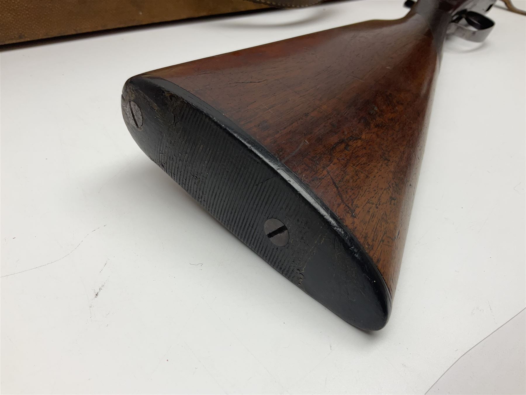 SHOTGUN CERTIFICATE REQUIRED - Late 19th century R. Robinson of Hull 12-bore side-by-side double barrel hammer shotgun; with 76cm(30