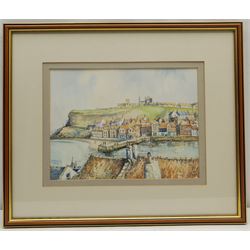 John Freeman (British 1942-): 'Whitby', watercolour signed and dated '92, 23cm x 30cm