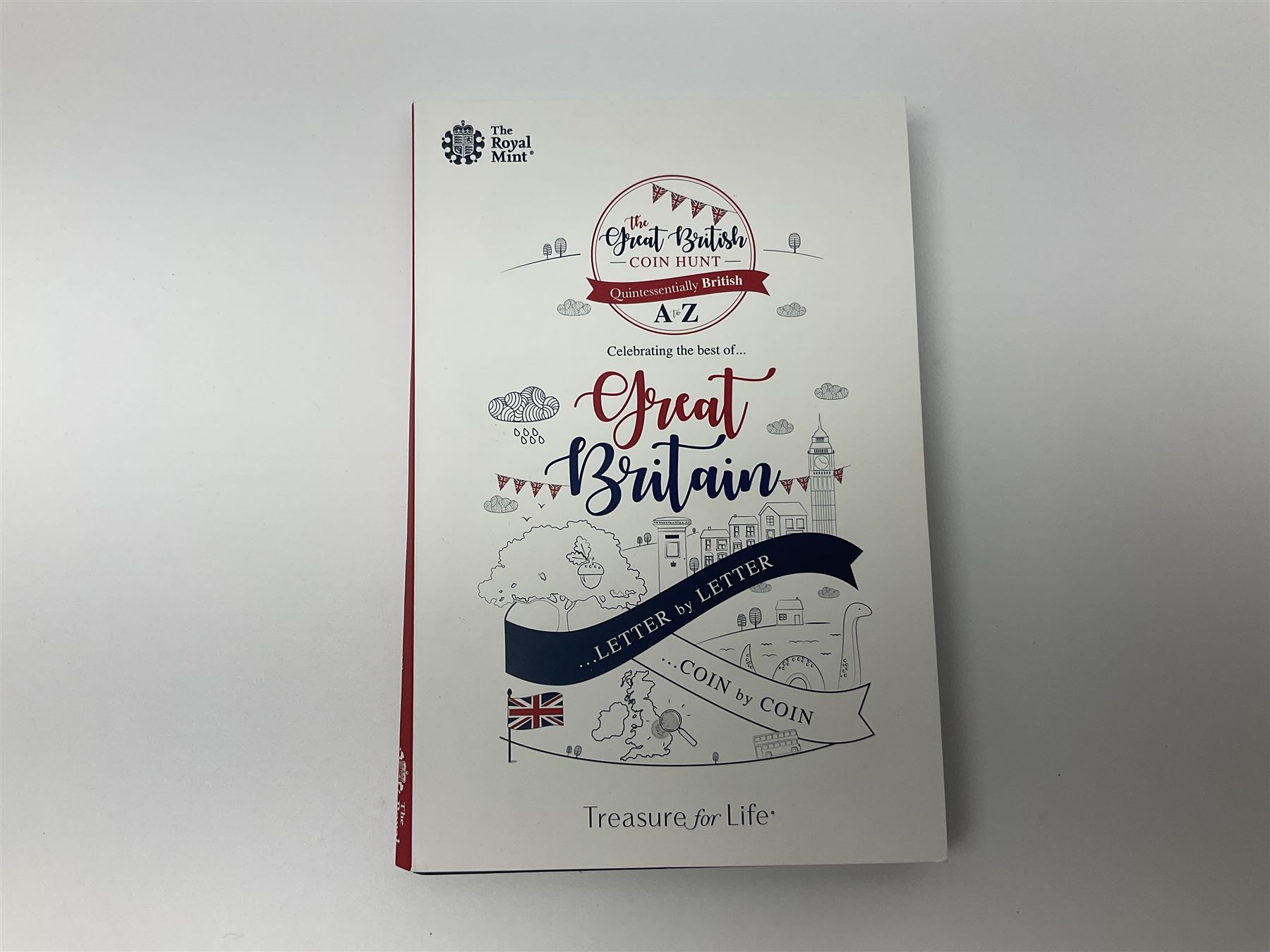 The Royal Mint 'The Great British Coin Hunt Quintessentially British A to Z' 2018 ten pence coin set, in card folder