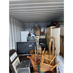 Container Contents Auction - entire container contents to include leather sofa, mahogany bureau bookcase, mahogany bookcase on cupboard, large flat screen tv, filing cabinets, washers, pictures, electricals and much more.
Location: Duggleby Storage, Scarborough Business Park YO11 3TX Viewing: Strictly by appointment call 01723 507111. Please note: all contents must be removed by Friday 11th December, items not collected by this time will be disposed of or resold on behalf of David Duggleby Ltd. This does not include the container.