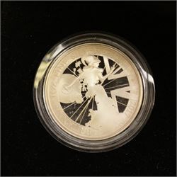 The Royal Mint United Kingdom 2017 silver proof Britannia six-coin set, cased with certificate