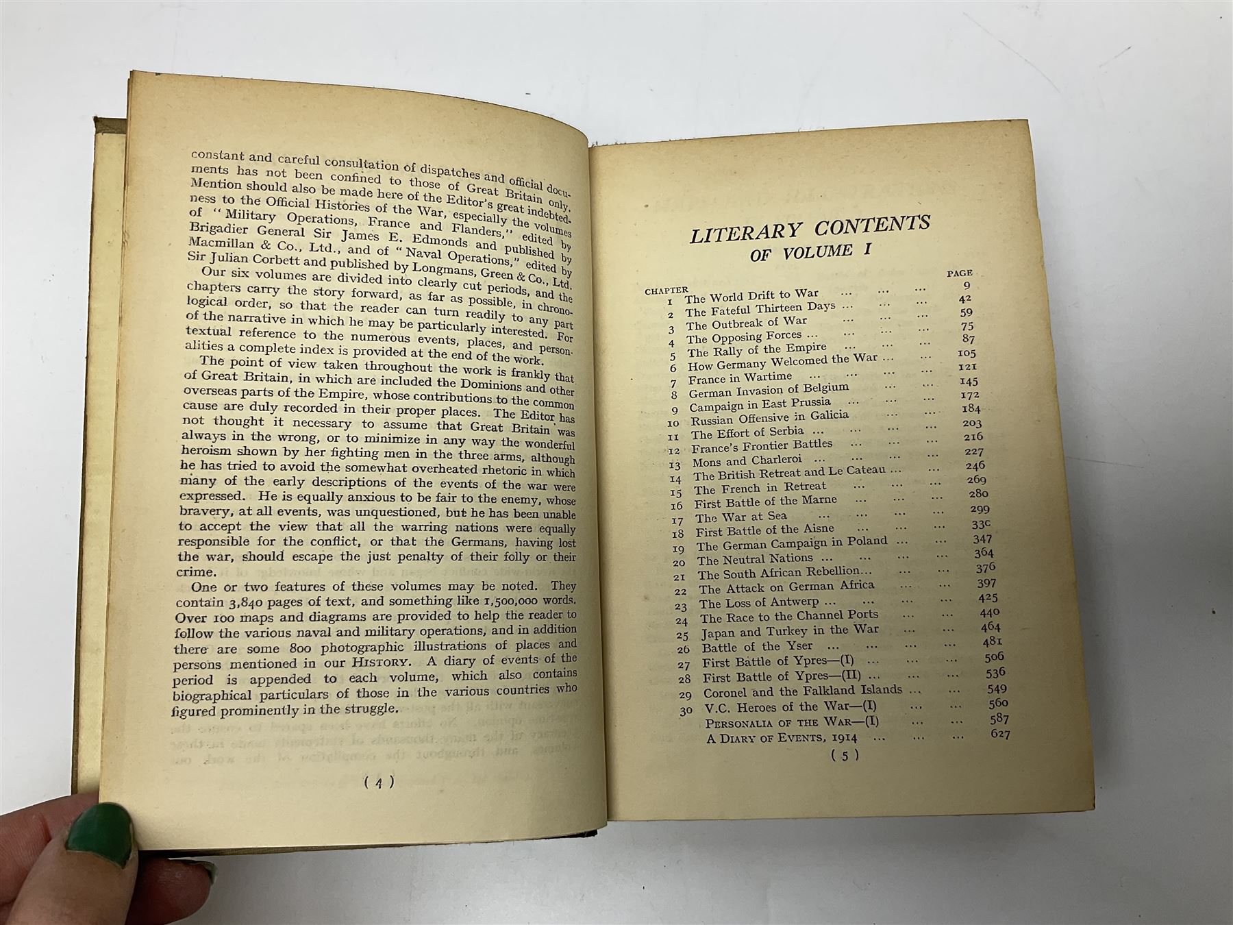 A Popular History of the Great War London The Fleetway House, Edited by Sir J. A. Hammerton Includes 1000 maps and illustrations six volumes 