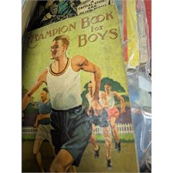 Reference books, Children's books and annuals, including Champion Books for Boys, Sisters Three and Chums etc