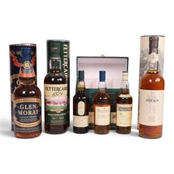 Oban, 14 year old, single malt scotch whisky, Glen Moray single speyside malt scotch whisk...