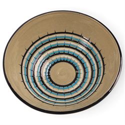 John Clappison for Hornsea pottery bowl, together with five trinket dishes and two cups 