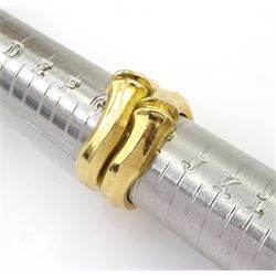 Cartier 18ct gold 'Bamboo' ring, Sheffield 1992, boxed