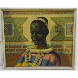  After Vladimir Tretchikoff (1913-2006): 'Lady of Ndebele', original colour photolithograph 50cm x 61cm  