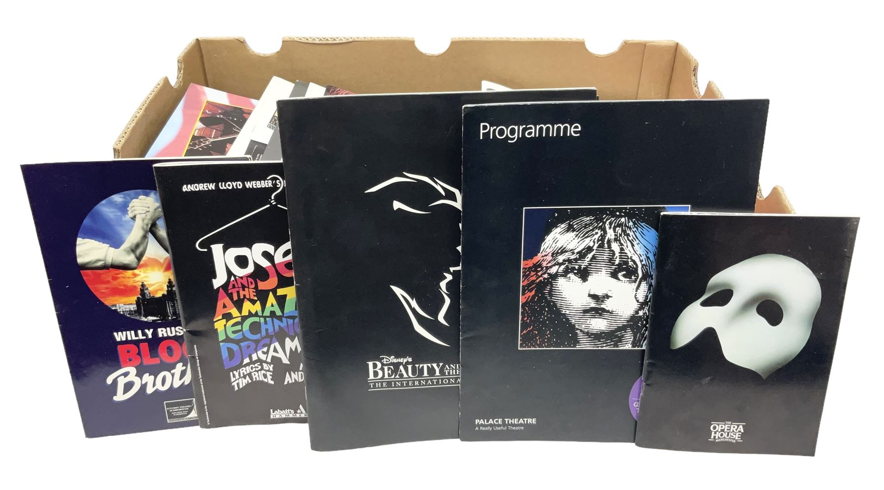 Collection of approximately 120 musical theatre programmes, to include Blood Brothers, Joseph and the Amazing Technicolour Dreamcoat, Palace Theatre programme, The Opera House Manchester programme etc  