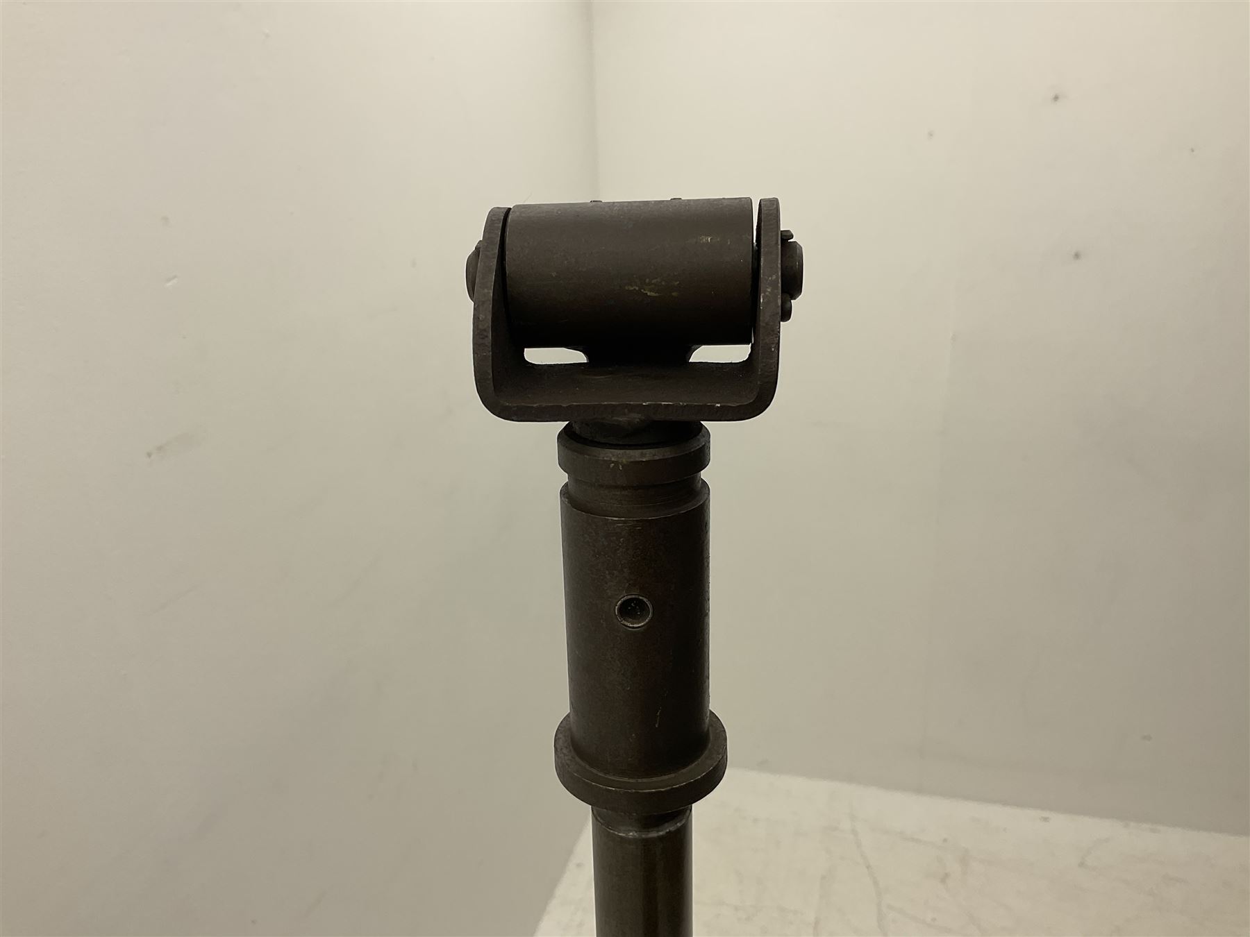 German machine gun stand of adjustable tripod form, marked 'NHW 7/63 12 -135 - 6089'