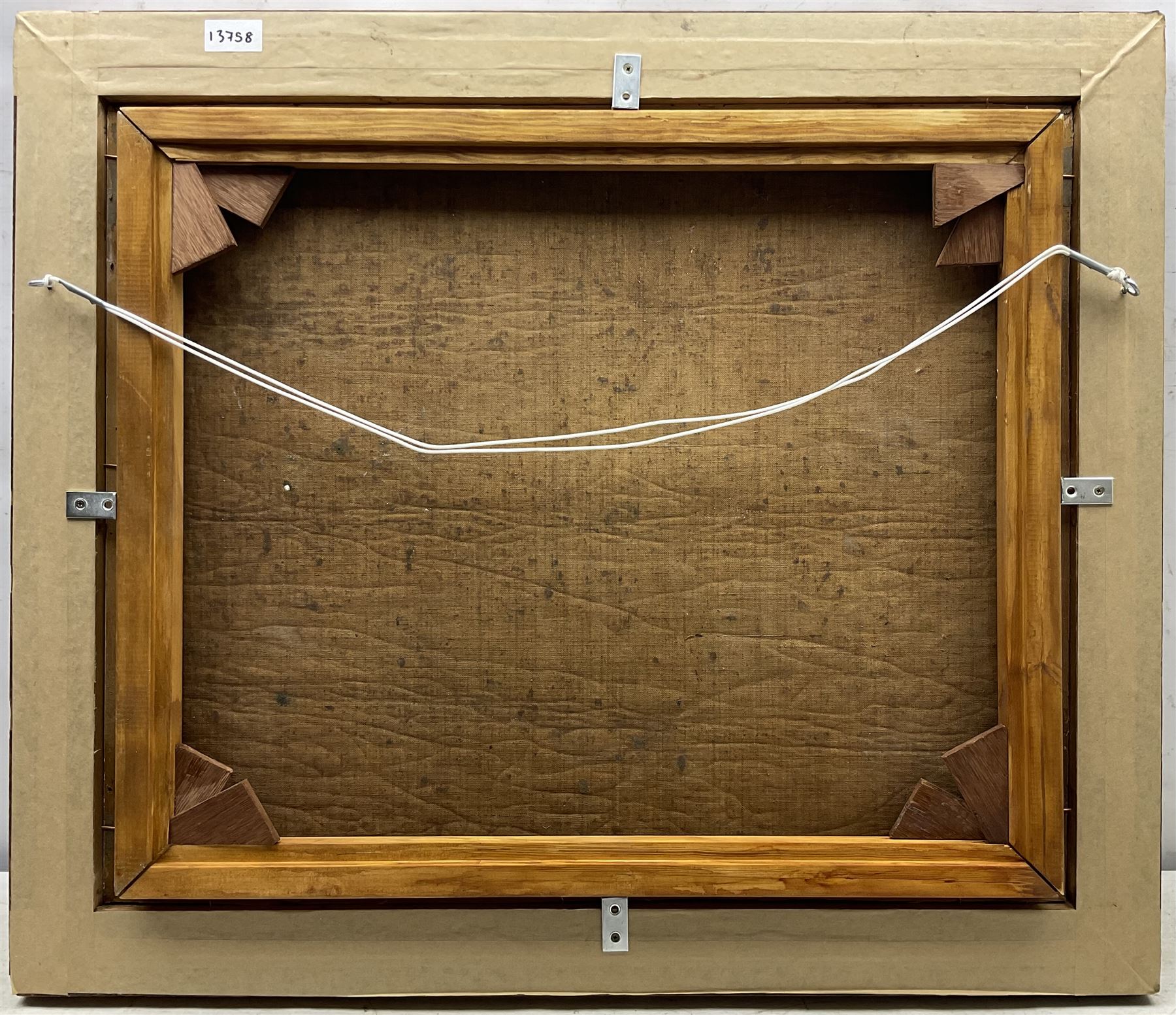 Frederick Thomas Daws (British 1878-1956): Wire Fox Terrier, oil on canvas unsigned 50cm x 61cm