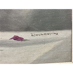 Sibylle Robertin (Austrian 1898-?): Cut Flowers in a Glass Vase, oil on canvas board signed 59cm x 78cm