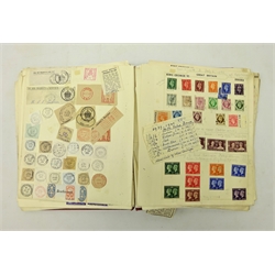  Collection of British stamps in album, mostly pre decimal Queen Elizabeth II but other British seen including Great Britain used abroad overprints (1)  