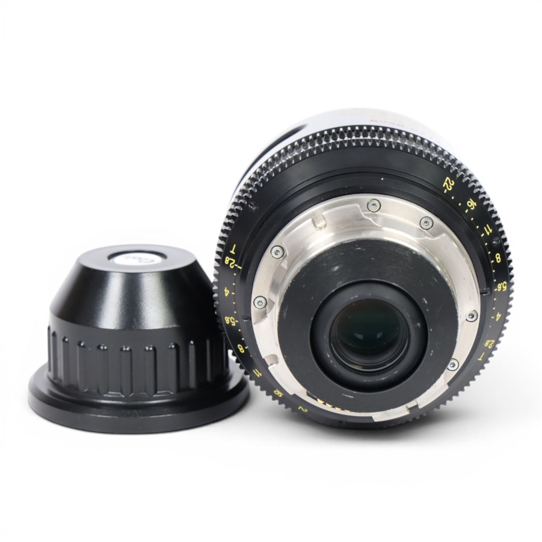 Cooke Mini S4/i 25mm T2.8 prime lens with PL mount, serial no. 8025-0714, with front and back lens caps