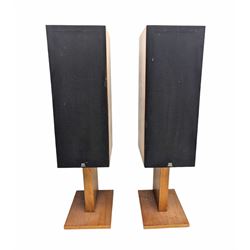 Monitor Audio - pair of walnut cased floor standing speakers