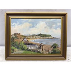 Don Micklethwaite (British 1936-): The Spa and South Bay Scarborough, oil on board signed 24cm x 34cm