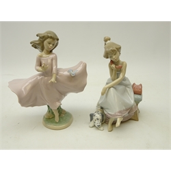  Two Lladro figurines 'Joy of Life' No. 6412 and 'Chit Chat' No. 5466 (2)  