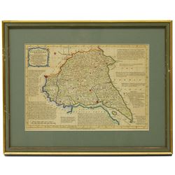 Emanuel Bowen (British 1694-1767): 'Yorkshire Divided into its Ridings' 'North Riding of Yorkshire' 'West Riding of Yorkshire' and 'East Riding of Yorkshire', set of four 18th century engraved maps with hand-colouring pub. Thomas Kitchin c.1750, 24cm x 34cm (4)