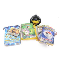 Collection of approximately five hundred vintage Pokemon TCG trading cards, mostly 1999 Wizards examples, including Jungle, Fossil, Team Rocket and Base Set, energy and trainer cards, together with Pokemon collectables including Zapdos 145 Collector Marble Case with eight marbles, Pokemon Gold Version Gameboy game, empty card boxes and Digimon cards