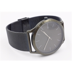  Skagen gentleman's stainless steel wristwatch  