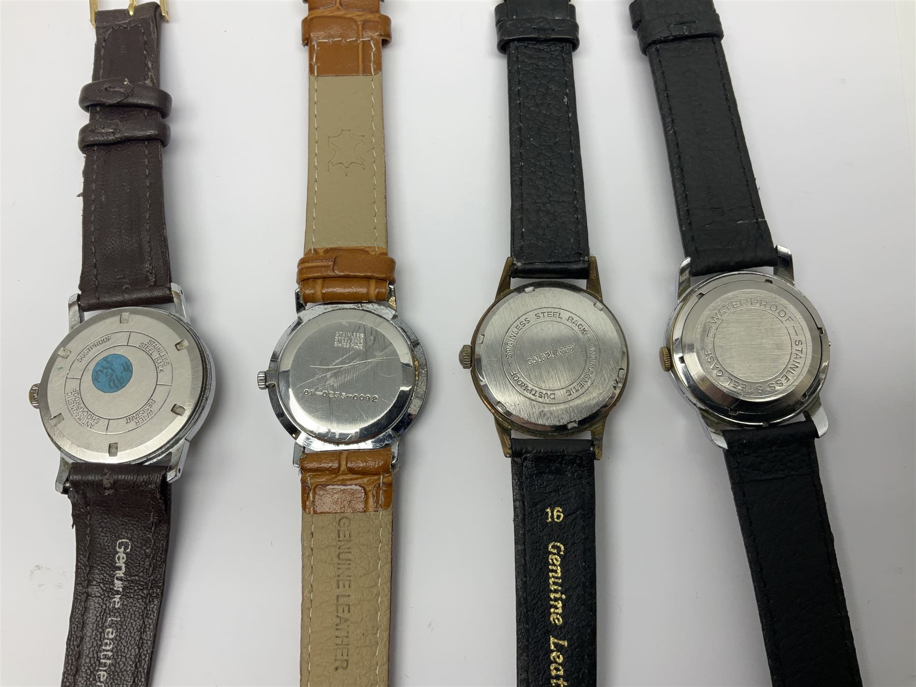 Paul Buhre RotoDato 21 jewels automatic wristwatch and nine manual wind wristwatches including Movado, Sterling, Visconte, Roamer, Avia and Ultra