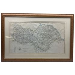 John Cary (British 1754-1835): 'A Map of the North Riding of Yorkshire from the Best Authorities', engraved map with hand colouring pub. 1805, 40cm x 72cm