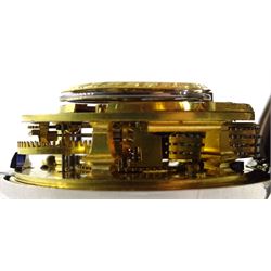 18th century silver pair cased verge fusee pocket watch by Alexander Hare (London ca.1781-1824), No. 200, square baluster pillars, pierced and engraved balance cock, white enamel dial with Roman hours and outer Arabic minute ring, beetle and poker hands, case makers mark G H, London 1770, with a fabric watchpaper embroidered with map of Europe