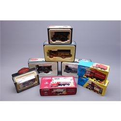  Corgi - four limited edition Vintage Glory of Steam die-cast models Nos.80001,80104,80201 80304, all boxed with certificates, and another No.80303 in window box, and three Corgi Classics limited edition commercial vehicles, all boxed with certificates  