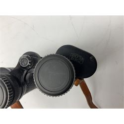 Three pairs of Carl Zeiss Jena binoculars, Jenoptem 10x50W, Jenoptem 8x30W and Deltrintem 8x30W, all cased (3)