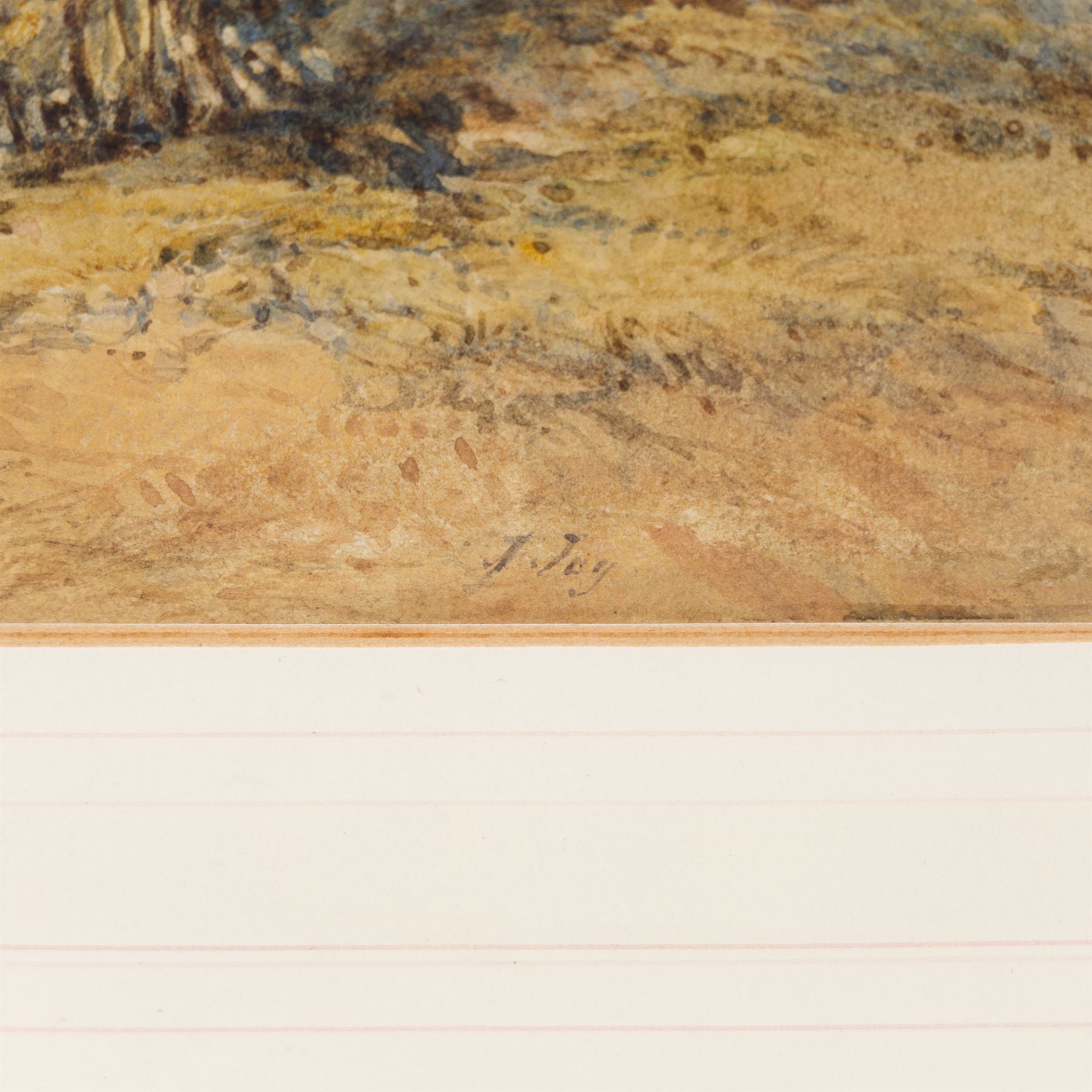 John Cantiloe Joy (British 1806-1866): View Over the Coast, watercolour signed 25cm x 40cm 